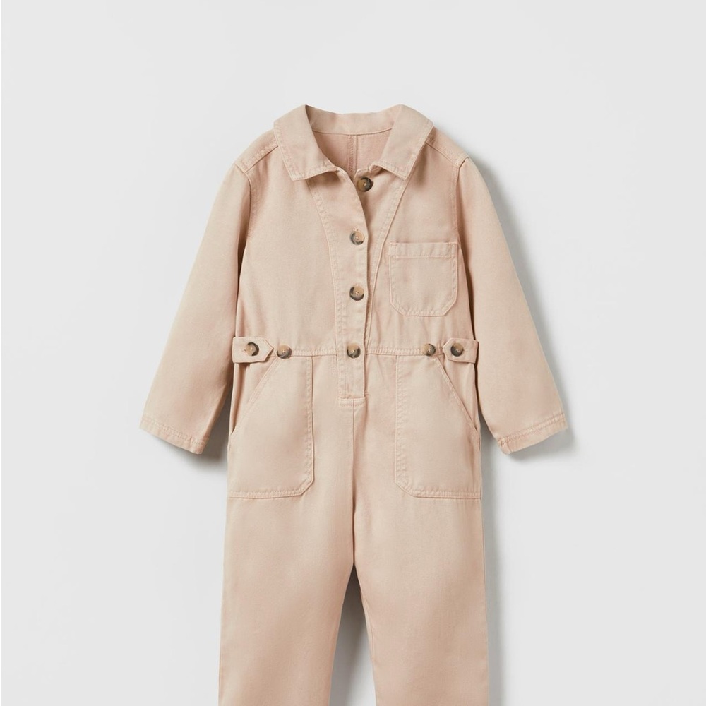 Kids Tan Jumpsuit